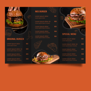 Carta tríptico y ventana, papel Estucado